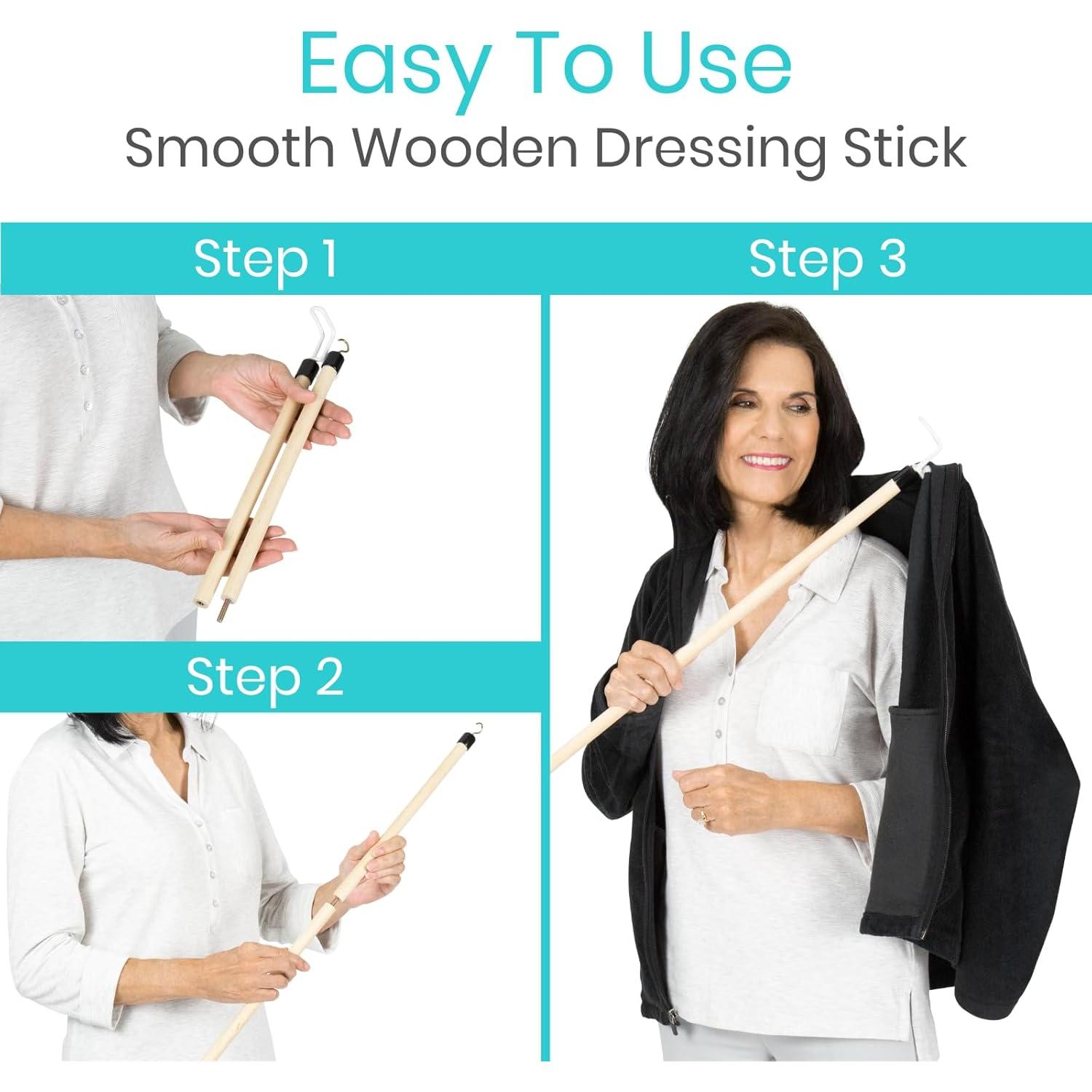 Bastón para Vestirse Vive 68.5 cm - Asistente para Ancianos