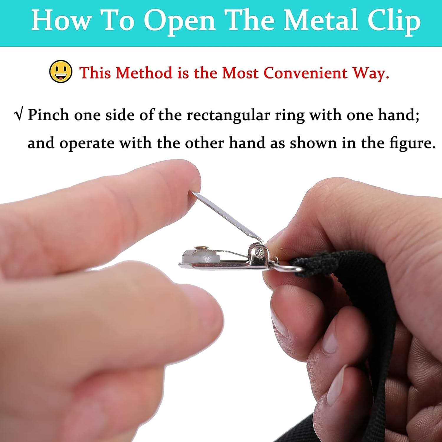 Clip Metálico Ajustable Fanwer 66-104 cm - 2 Pcs para Vestirse