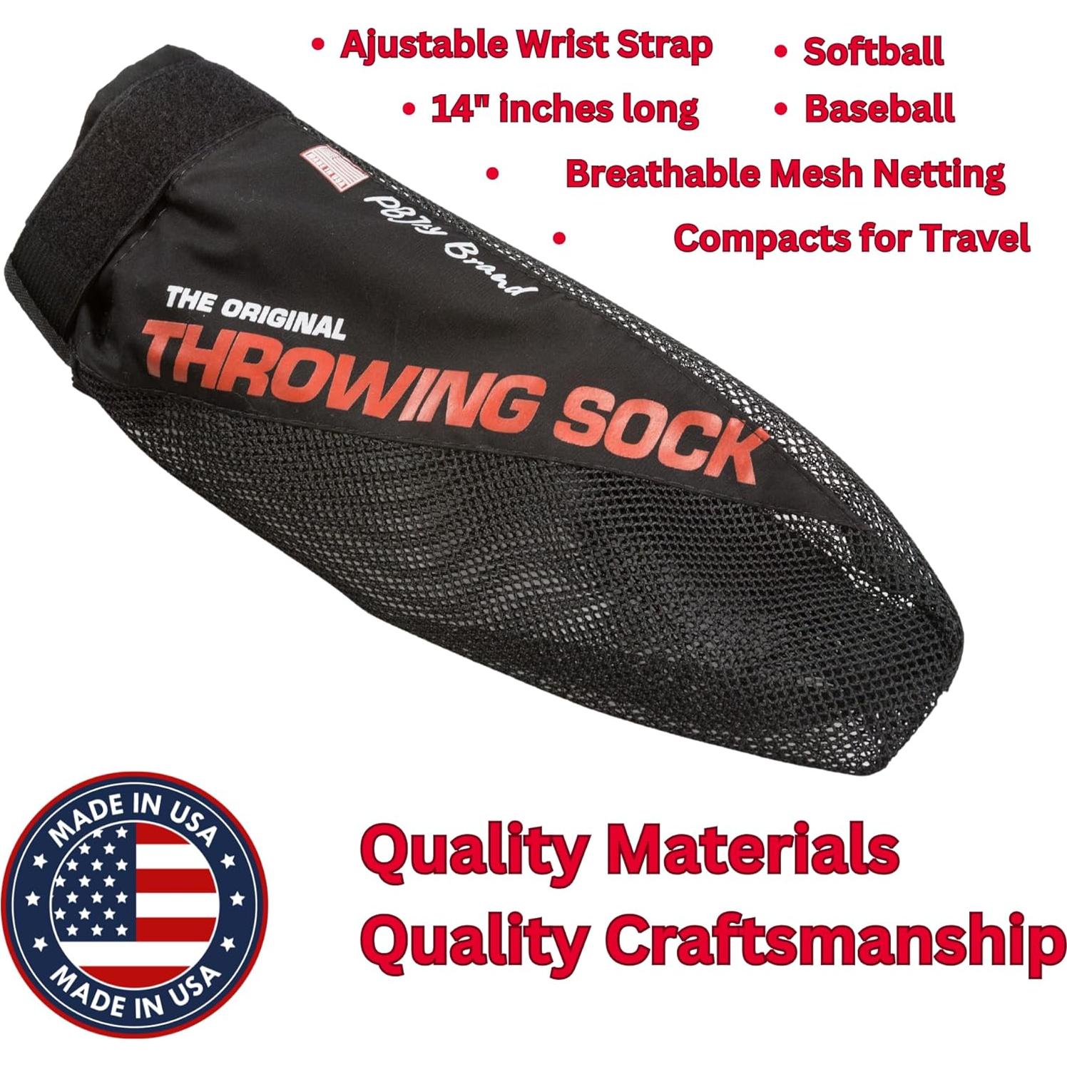 Calcetín de Lanzamiento PBJay para Béisbol y Softbol - Ajustable