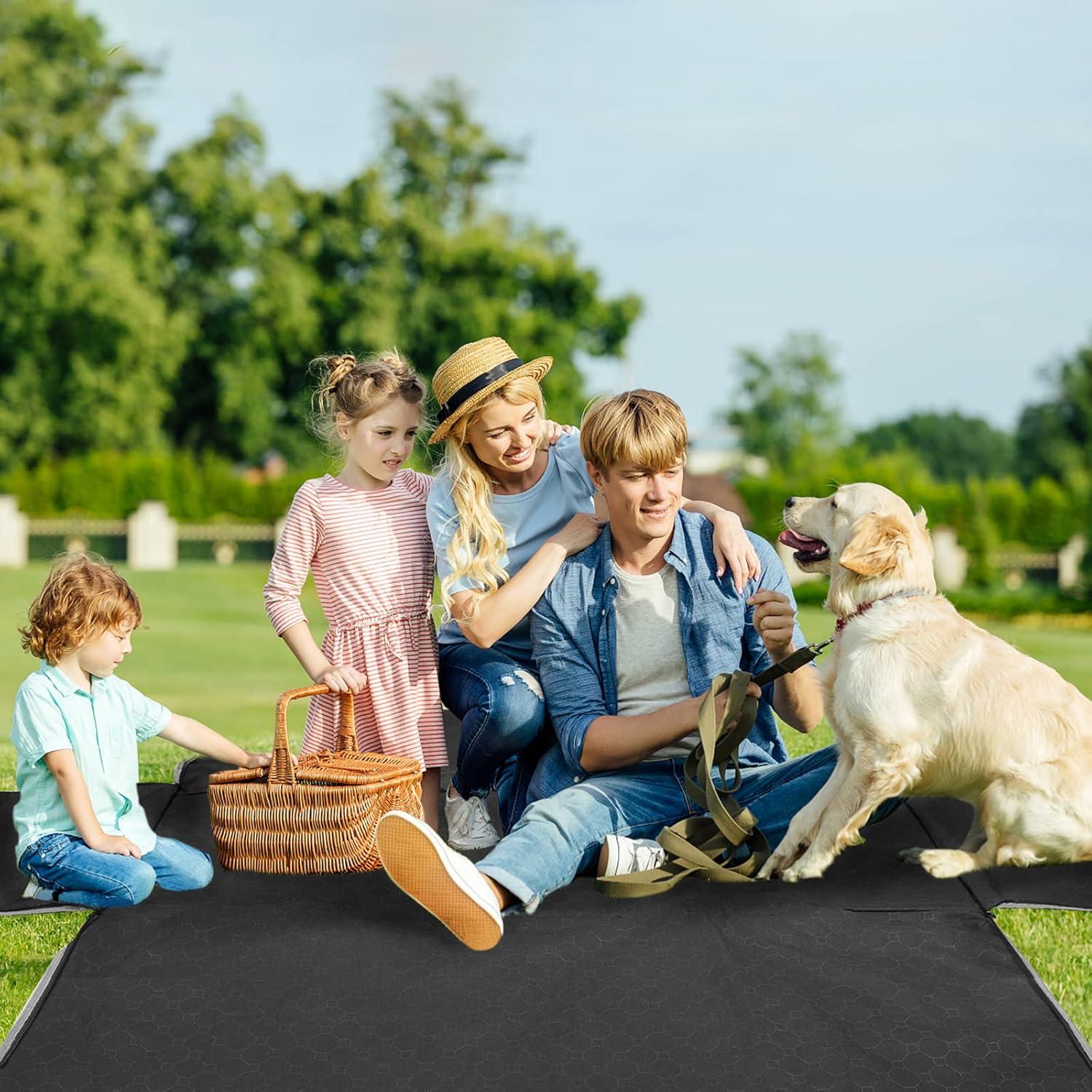 Funda de Asiento para Perros Mancro Estándar Negra Impermeable