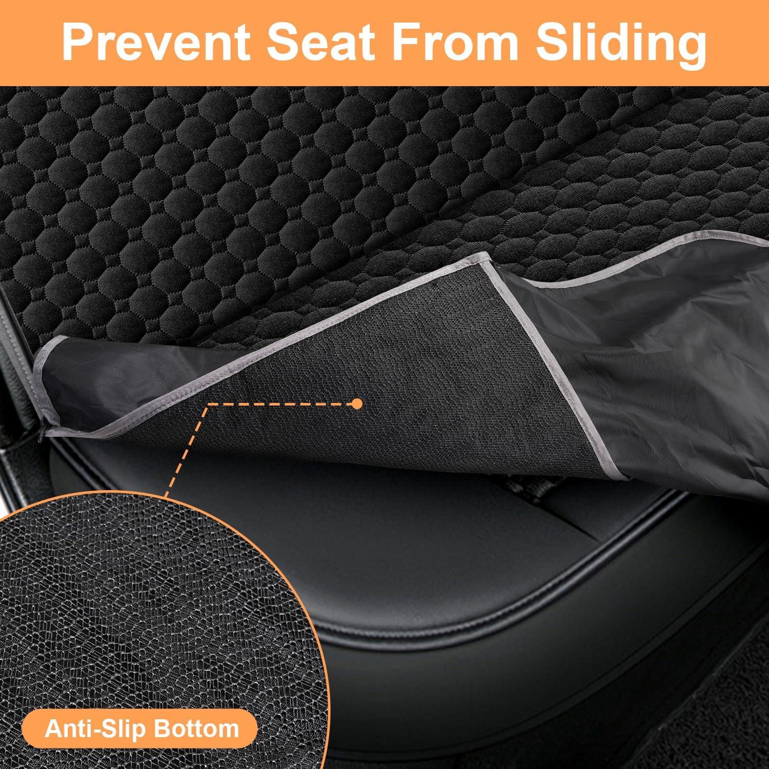 Funda de Asiento para Perros Mancro Estándar Negra Impermeable
