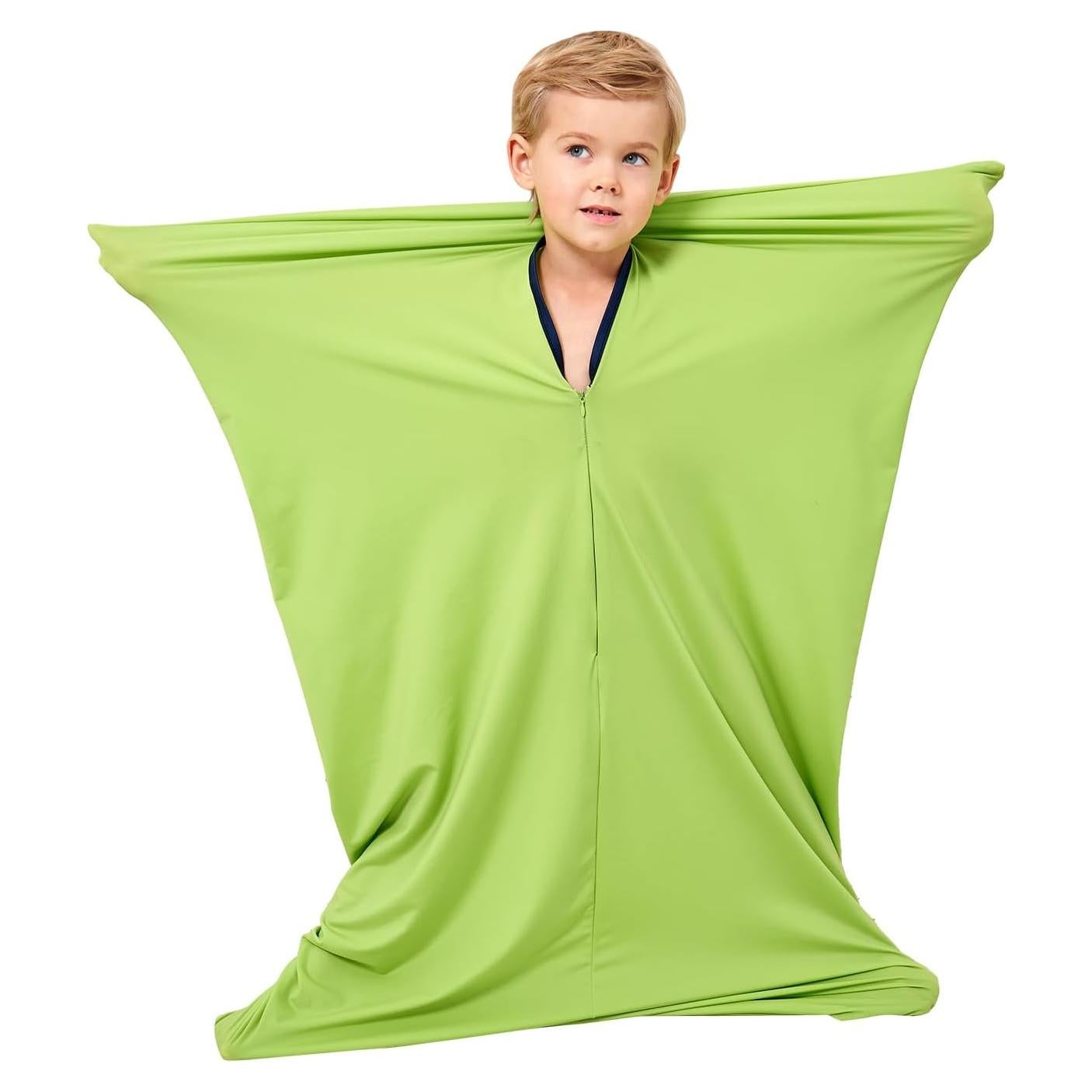 Calcetín Corporal Sensorial YAERSI para Niños Verde Pequeño