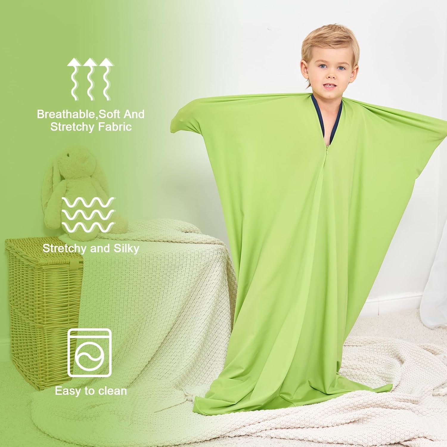 Calcetín Corporal Sensorial YAERSI para Niños Verde Pequeño