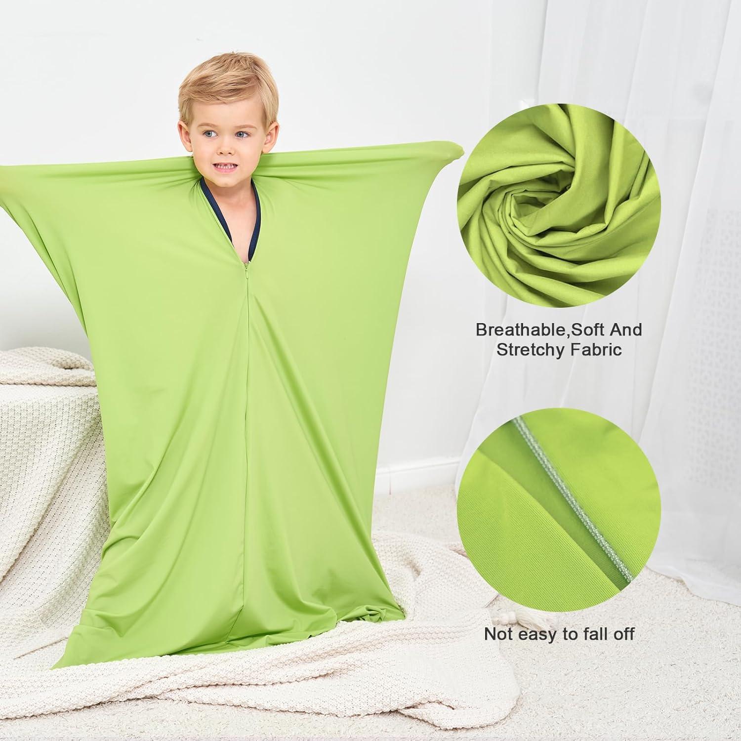 Calcetín Corporal Sensorial YAERSI para Niños Verde Pequeño