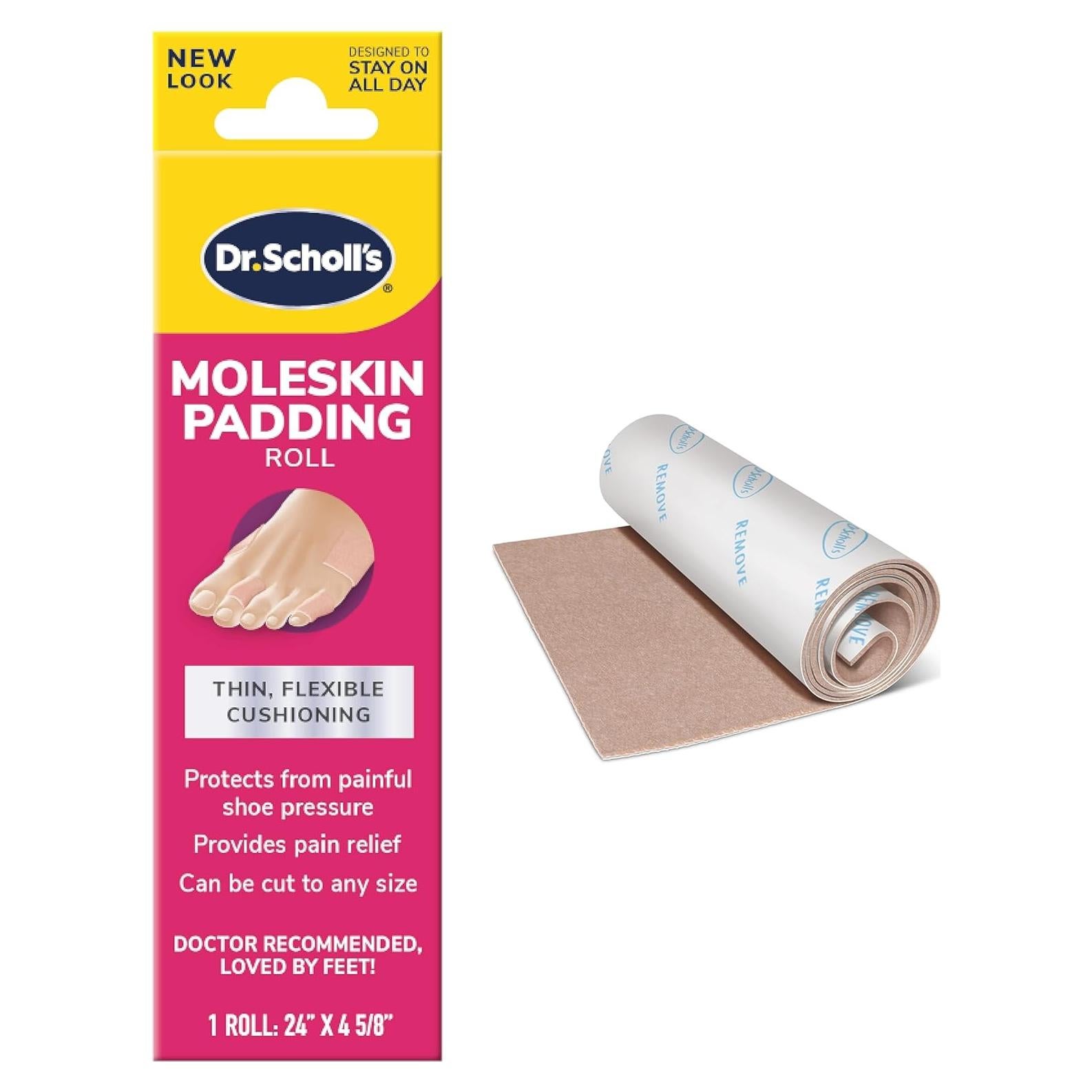 Almohadilla Moleskin Dr. Scholl's 1 rollo 59.87g