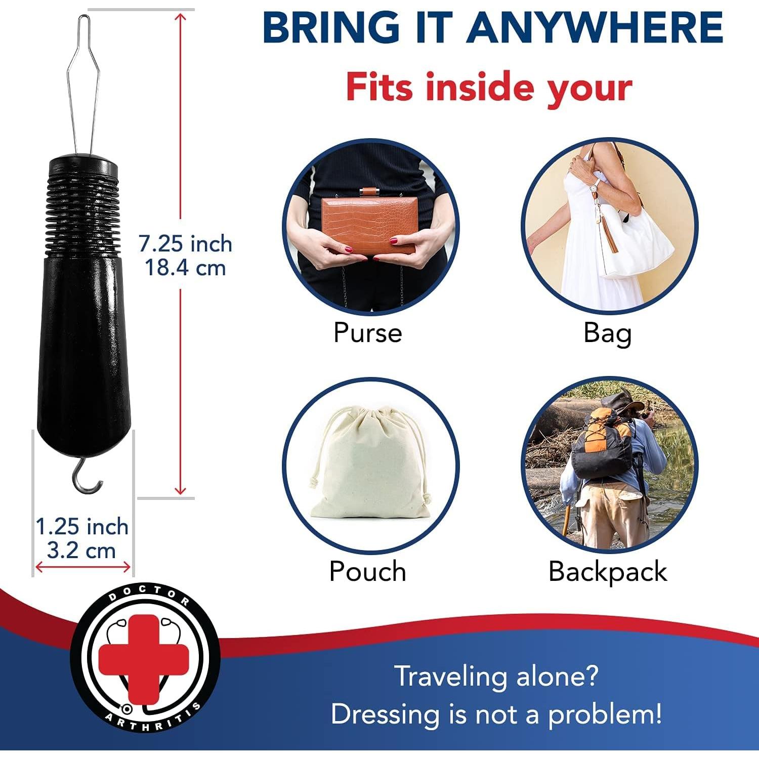 Gancho de Botón y Tirador de Cremallera Dr. Arthritis - Asistencia para Vestirse