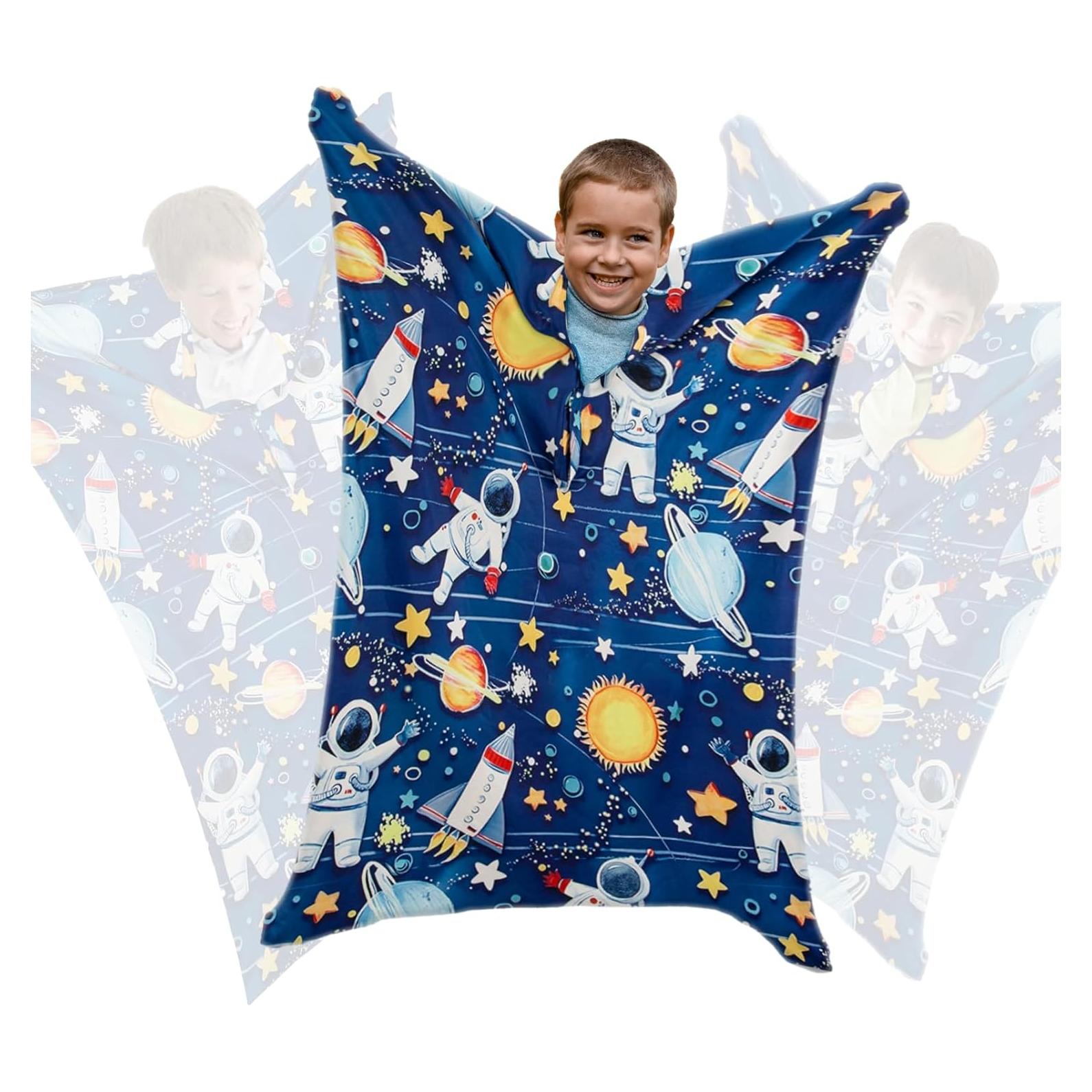 Calcetín Corporal Sensorial Azul JFHNMLW Mediano para Niños