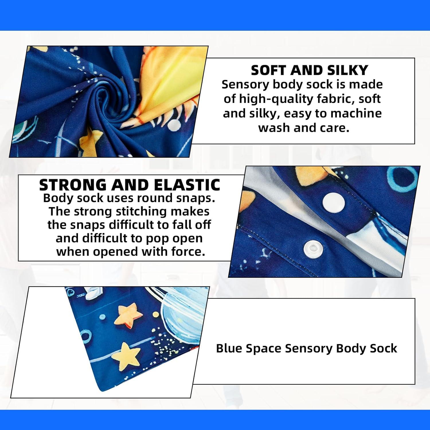 Calcetín Corporal Sensorial Azul JFHNMLW Mediano para Niños