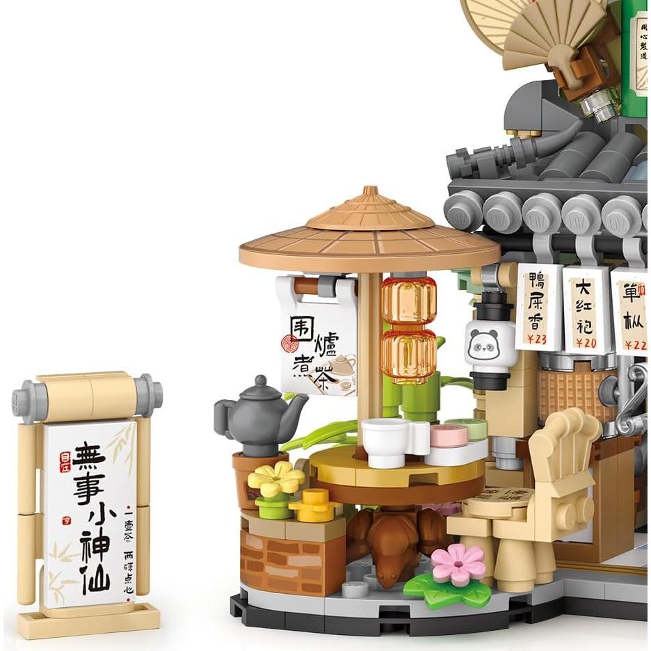 Conjunto de Bloques de Construcción Panda - 860 Piezas