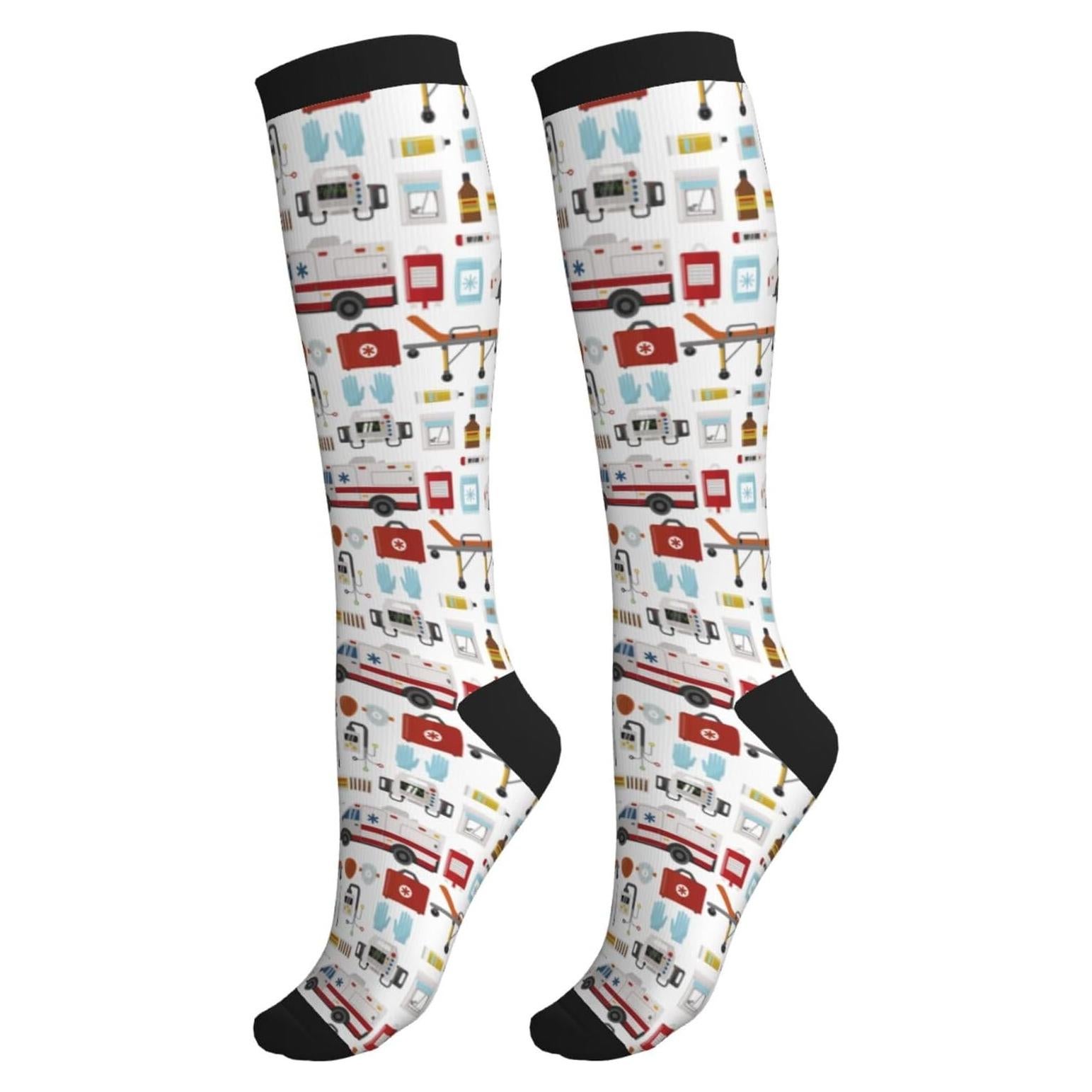 Calcetines de Compresión Bassyil Unisex 15-20 mmHg para Circulación