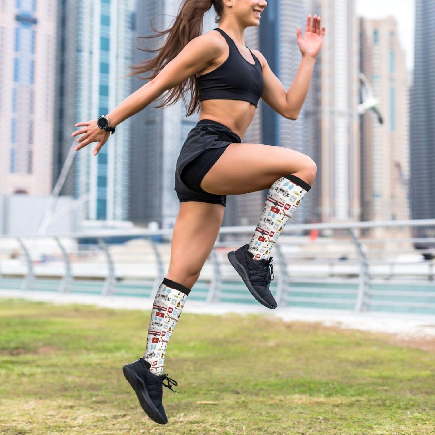 Calcetines de Compresión Bassyil Unisex 15-20 mmHg para Circulación