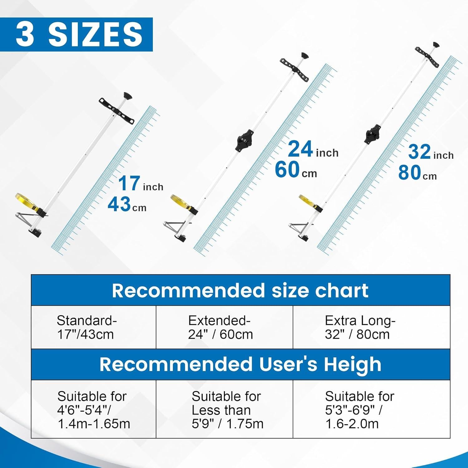 Cortauñas de Mango Largo DEPSUNNY 43 cm con Lupa para Uñas Gruesas