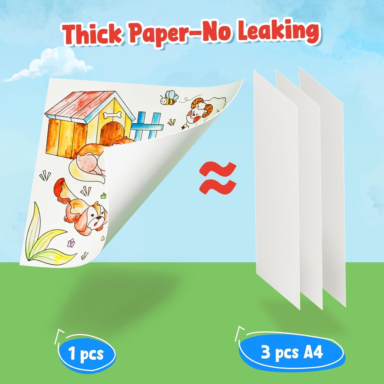 JoyCat Libro de Pintura Acuarela Granja para Niños 3-8 Años