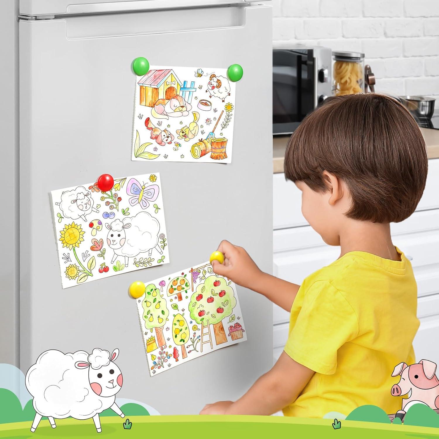 JoyCat Libro de Pintura Acuarela Granja para Niños 3-8 Años