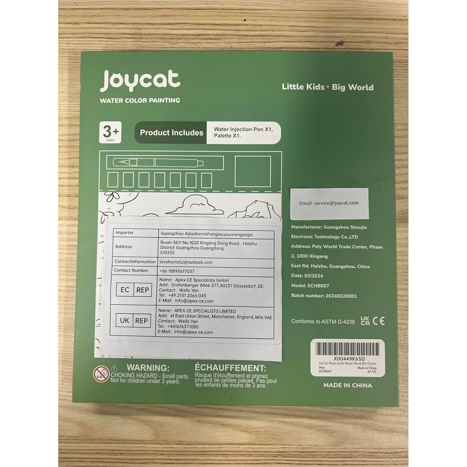 JoyCat Libro de Pintura Acuarela Dinosaurios y Vehículos