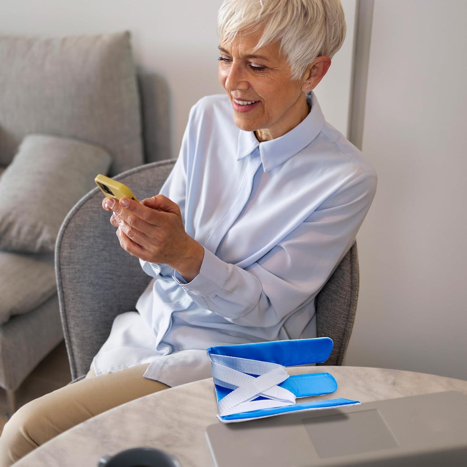 Dispositivo Ayuda para Poner Calcetines ABC 12x22 cm con Correas 75 cm