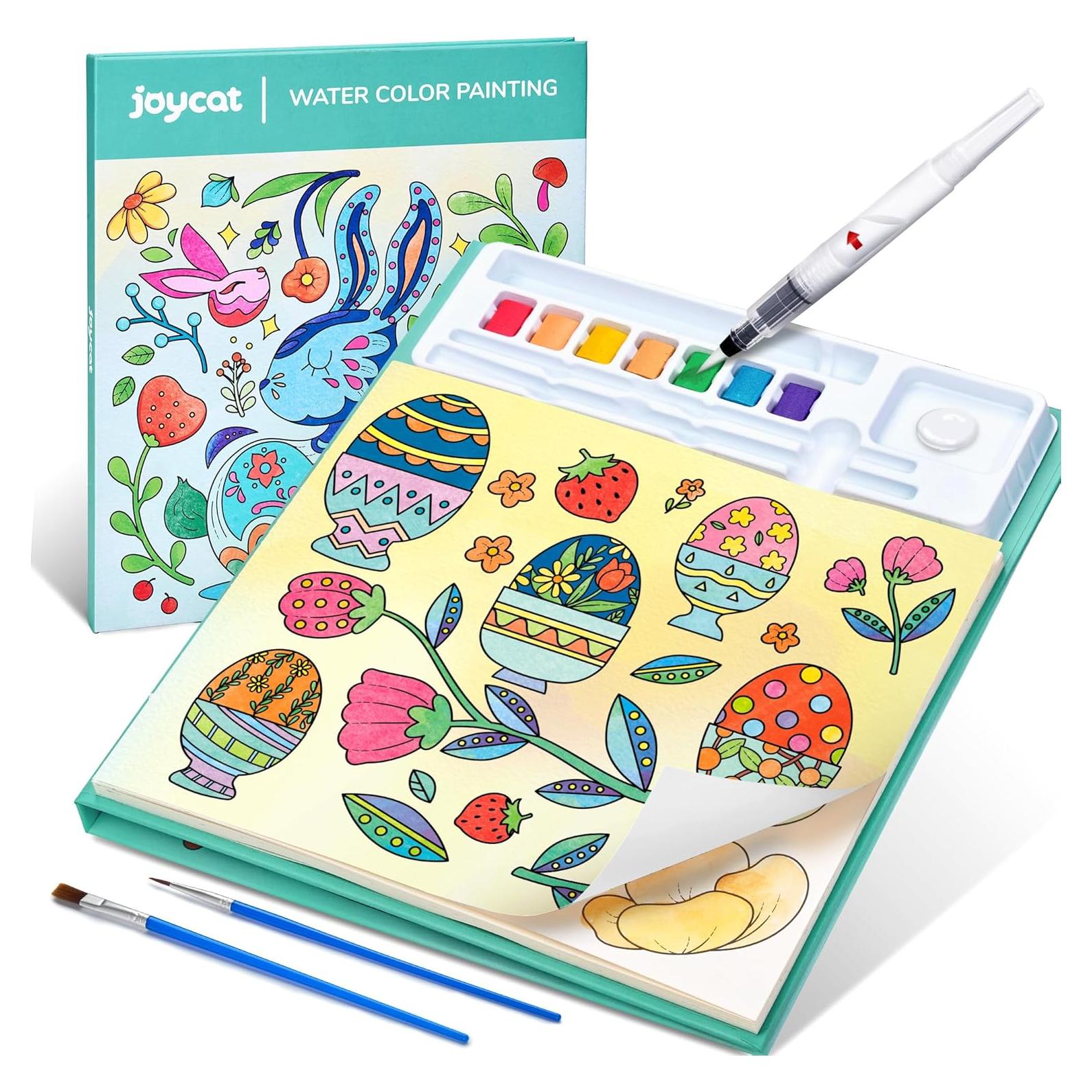 JoyCat Libro de Pintura Acuarela 24.5x22.1 cm para Niños