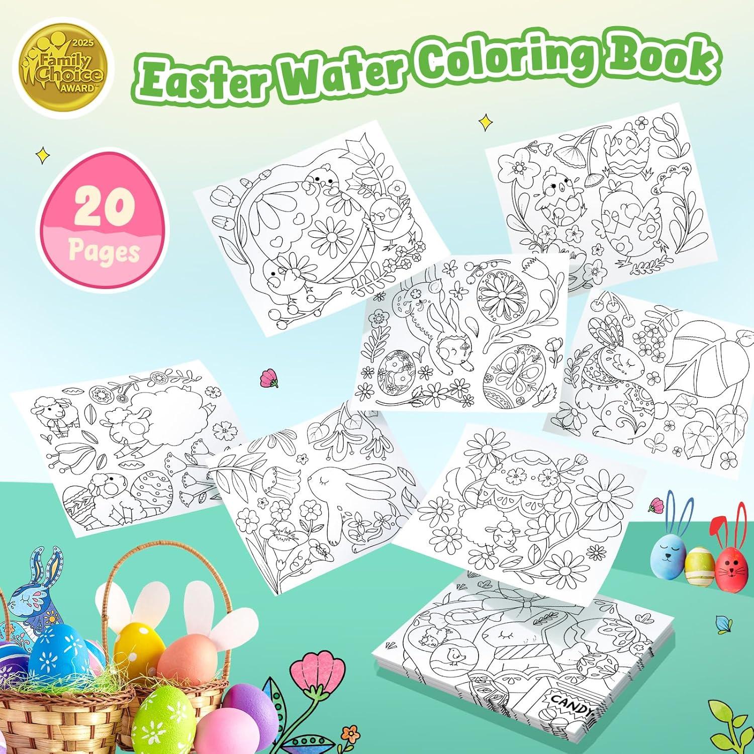 JoyCat Libro de Pintura Acuarela 24.5x22.1 cm para Niños