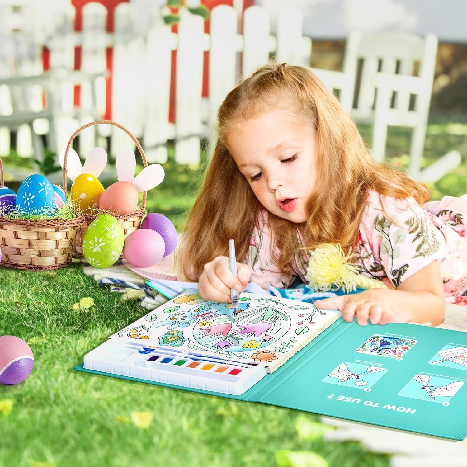 JoyCat Libro de Pintura Acuarela 24.5x22.1 cm para Niños