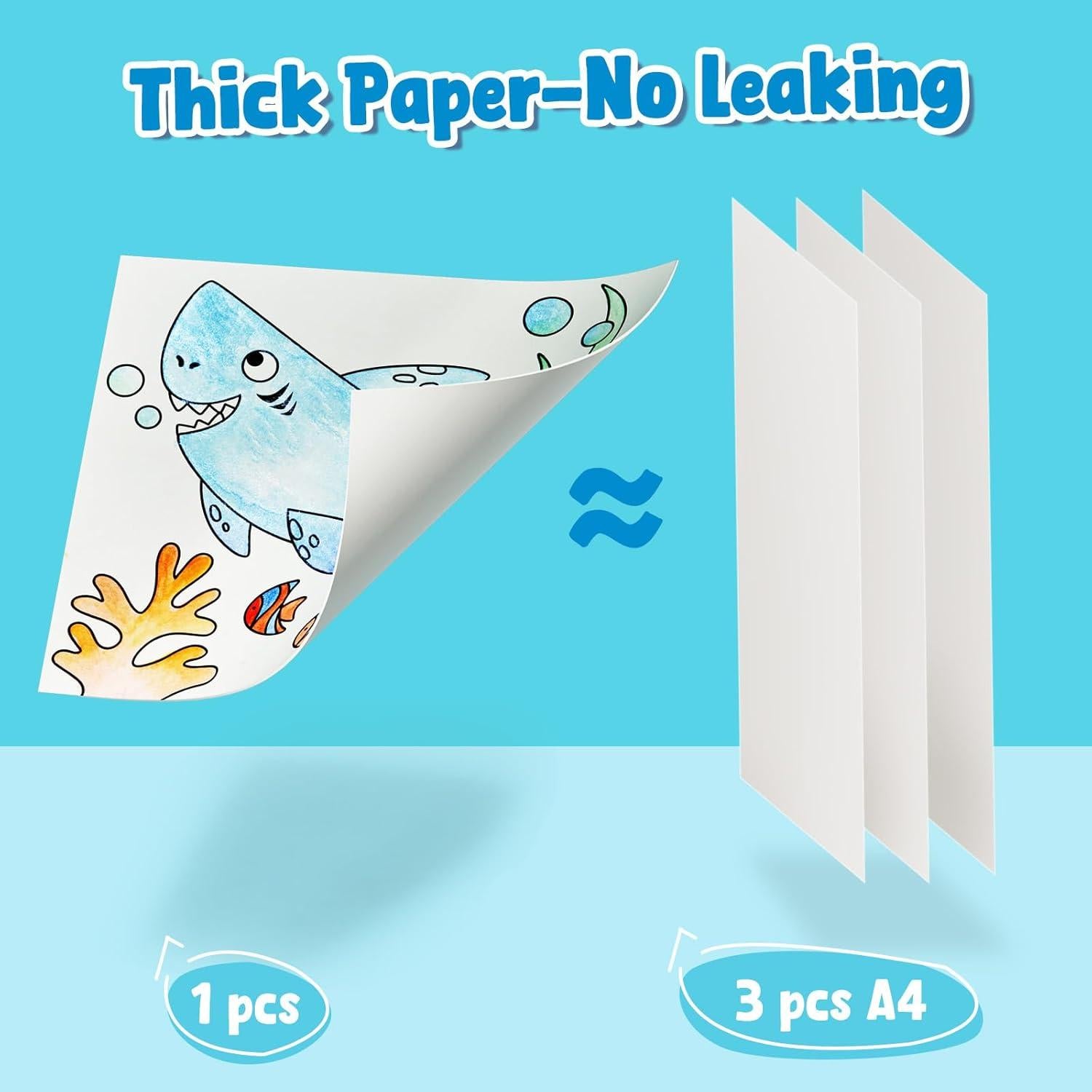 Libro de Pintura Acuarela JoyCat Animales Marinos 21x17.5cm