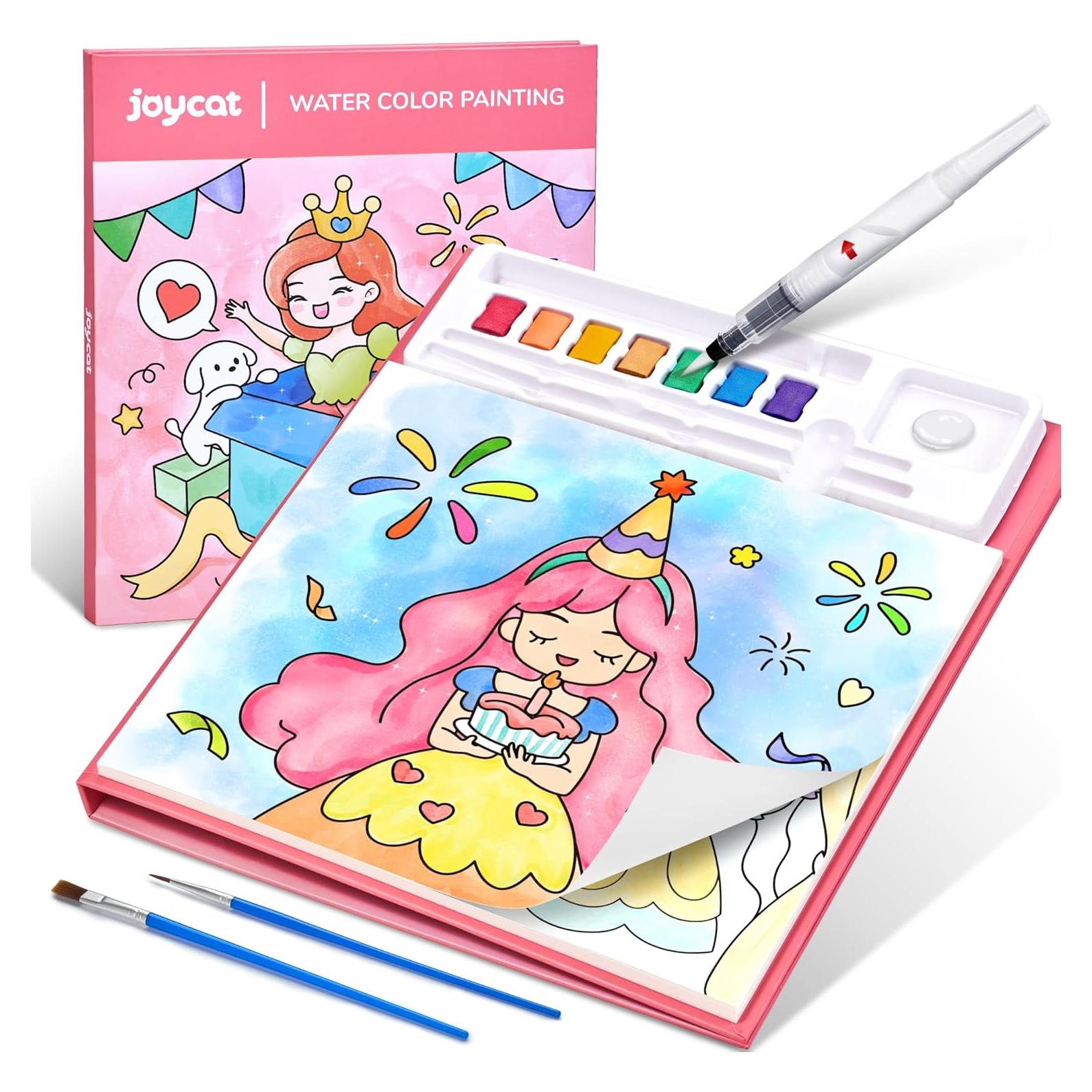 JoyCat Libro de Pintura Acuarela para Niños 3-8 Años