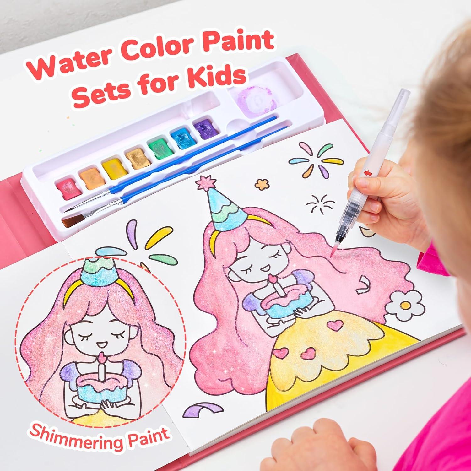 JoyCat Libro de Pintura Acuarela para Niños 3-8 Años