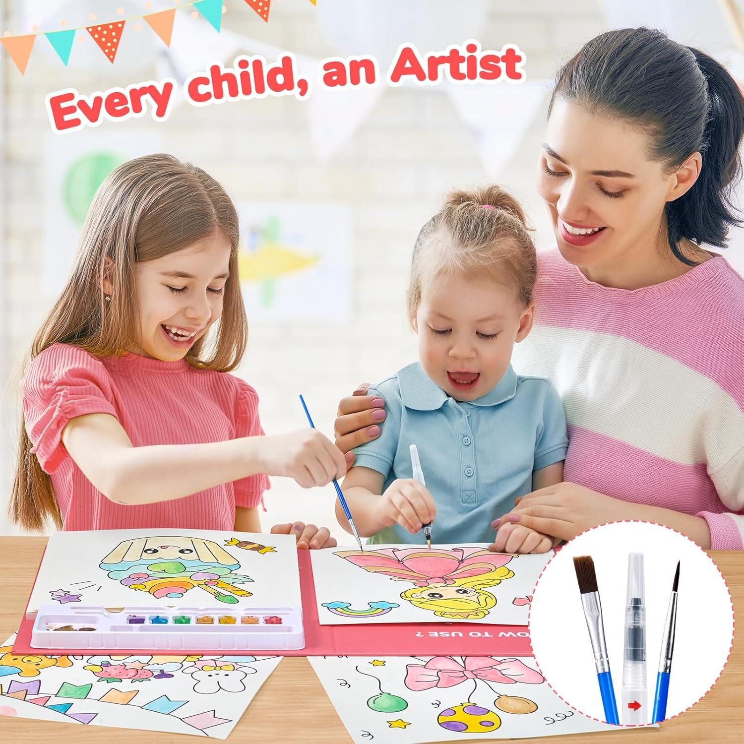 JoyCat Libro de Pintura Acuarela para Niños 3-8 Años