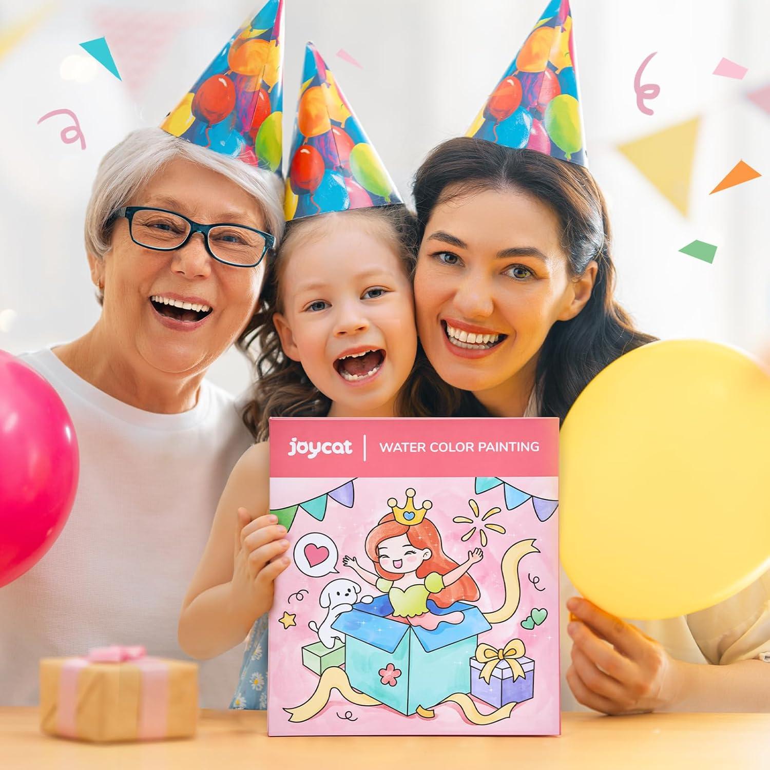 JoyCat Libro de Pintura Acuarela para Niños 3-8 Años