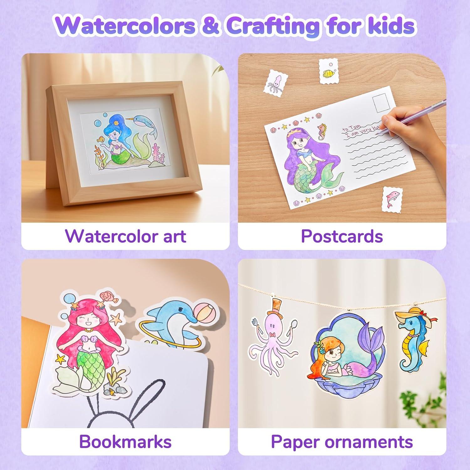 Libro de Pintura Acuarela JoyCat Mundo Submarino 21x17.5cm