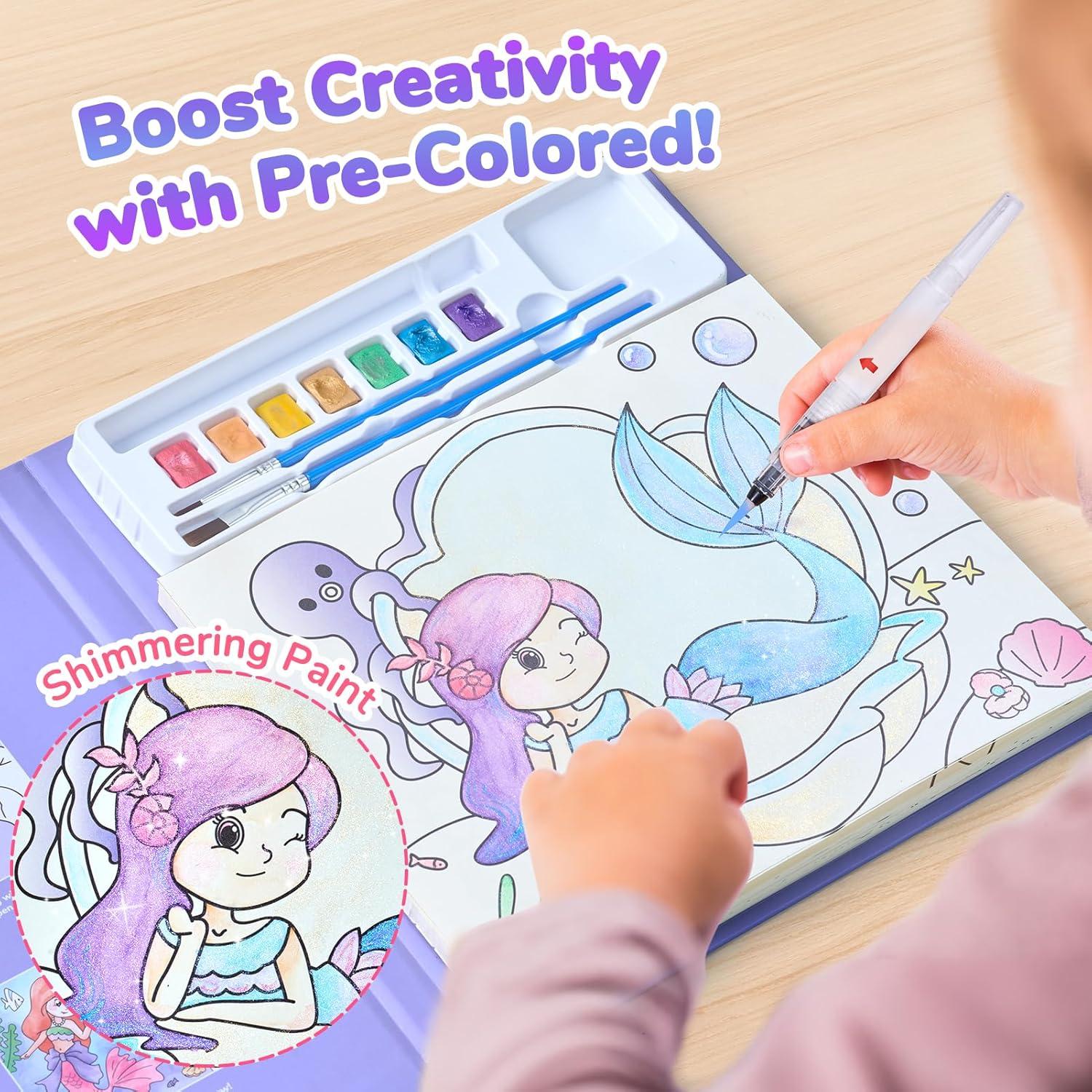 Libro de Pintura Acuarela JoyCat Mundo Submarino 21x17.5cm