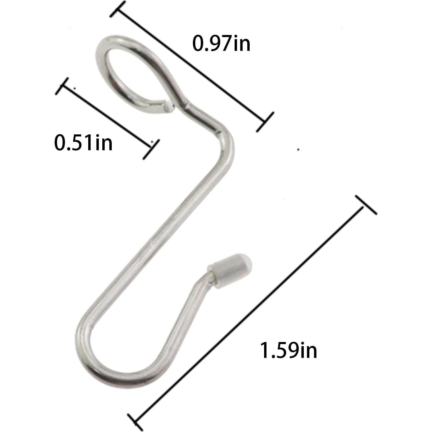 20 Ganchos Conector de Metal Caishun 4 cm para Almacenamiento