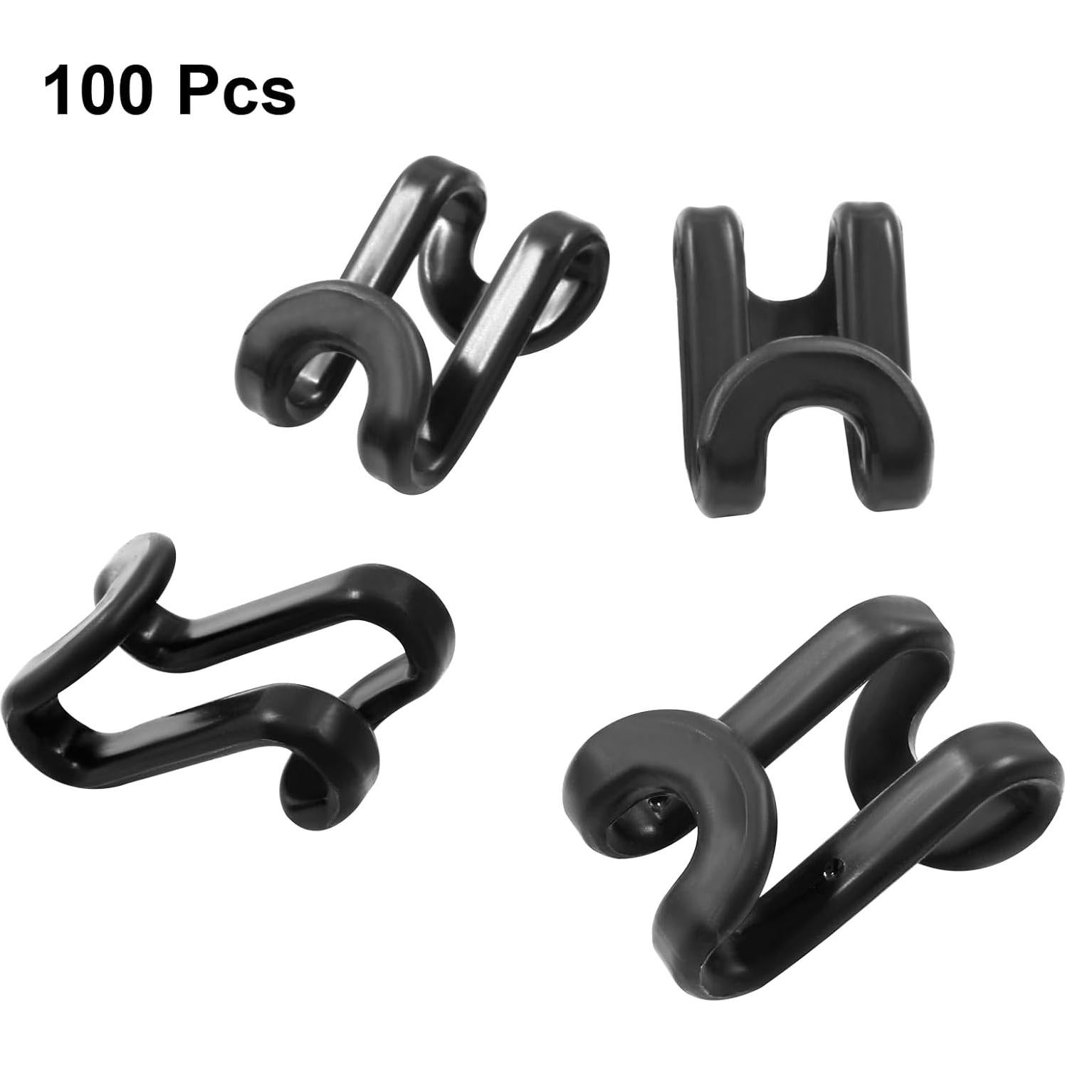 100 Ganchos Conectores para Perchas Jiozermi Alta Resistencia