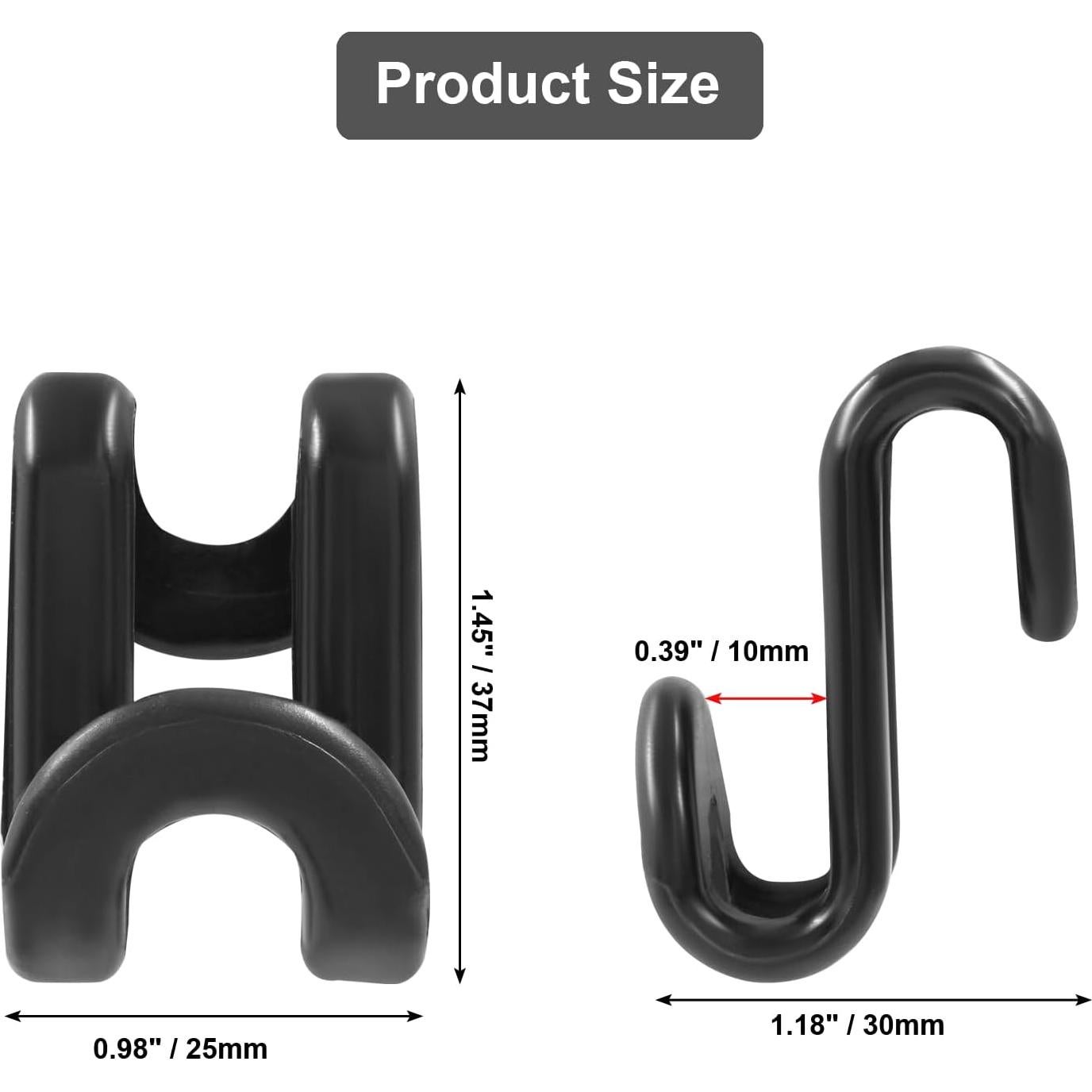 100 Ganchos Conectores para Perchas Jiozermi Alta Resistencia