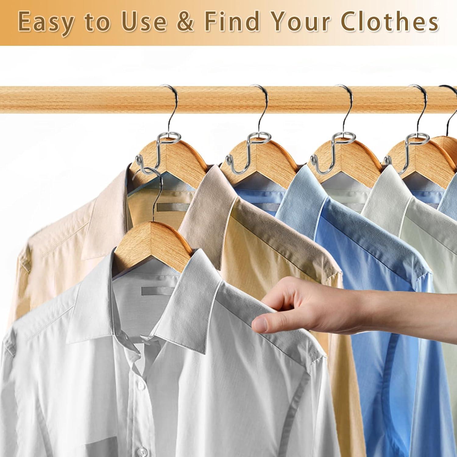 Ganchos Conectores de Perchas Kokone 30 Piezas Metal Plateado