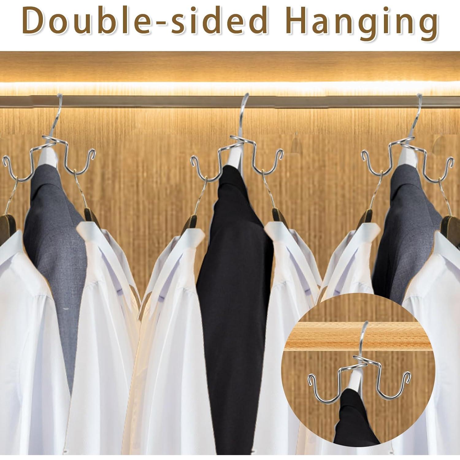 Ganchos Conectores de Perchas Kokone 30 Piezas Metal Plateado