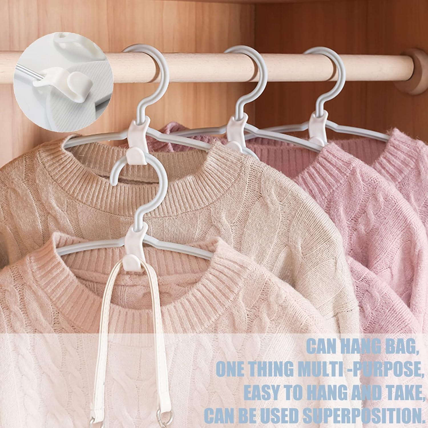 Ganchos Conectores para Perchas Yasowdkel - 50 Pcs Ahorra Espacio