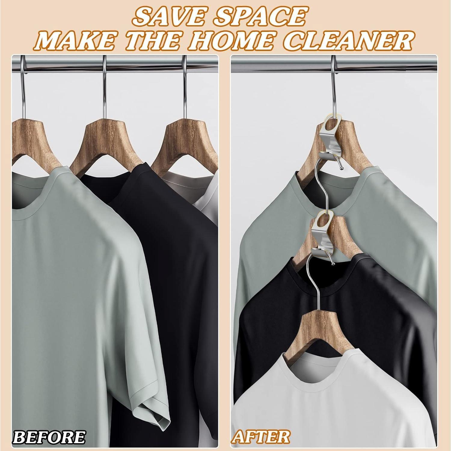 Ganchos Conectores de Perchas Woonsoon 36 Pcs Acero Inoxidable