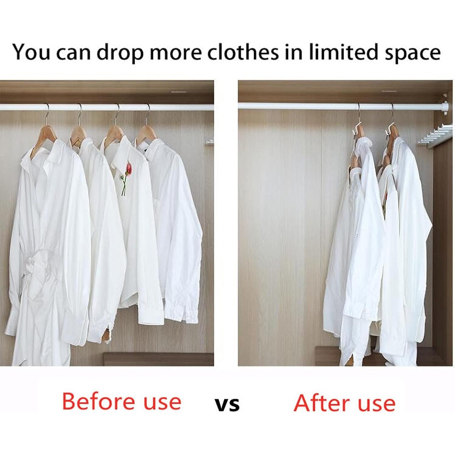 40 Ganchos Conectores para Perchas Woonsoon - Ahorradores de Espacio