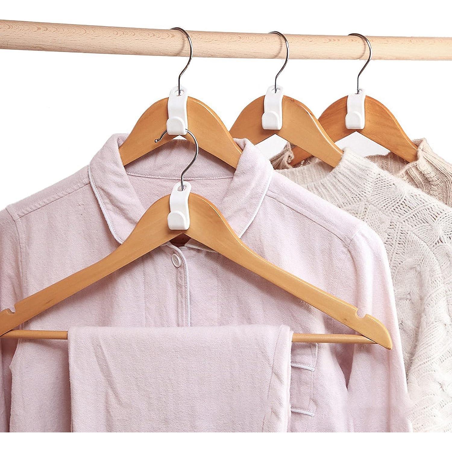 40 Ganchos Conectores para Perchas Woonsoon - Ahorradores de Espacio