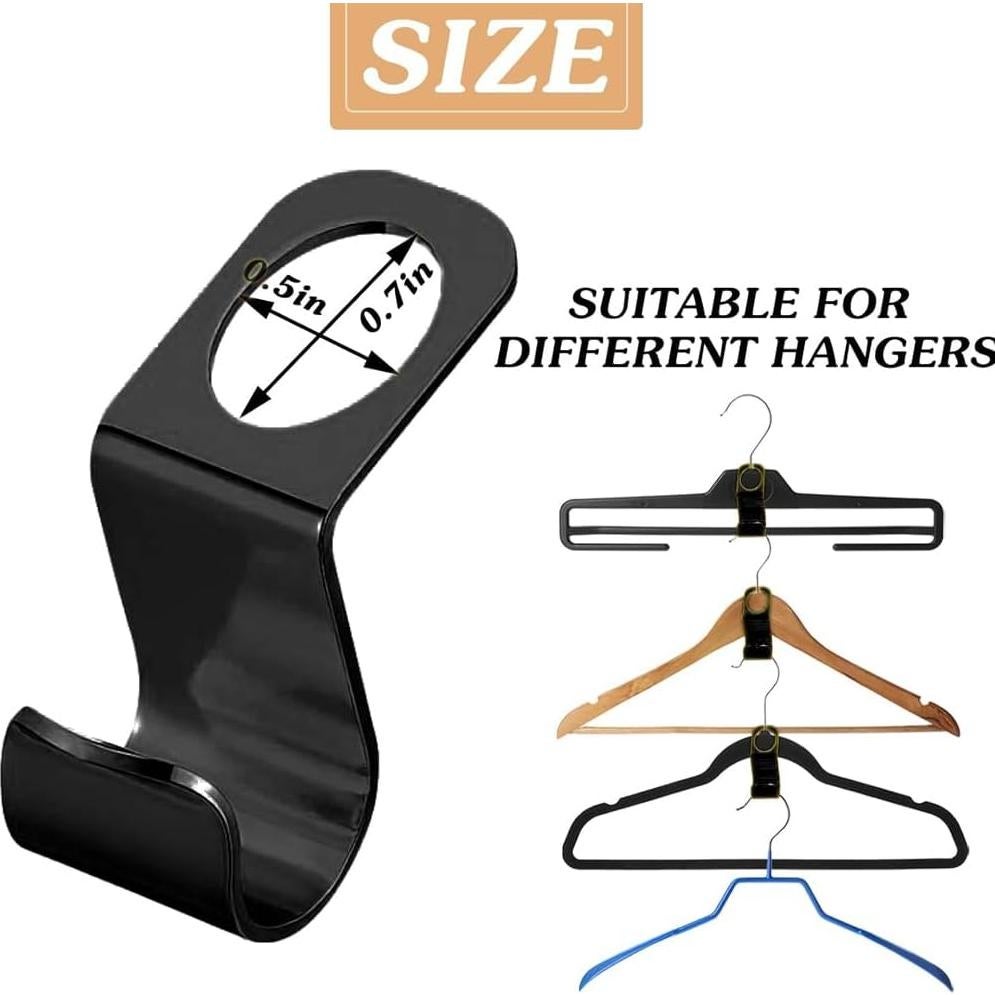 Ganchos Conectores de Perchas Woonsoon 24 Pcs Acero Inoxidable