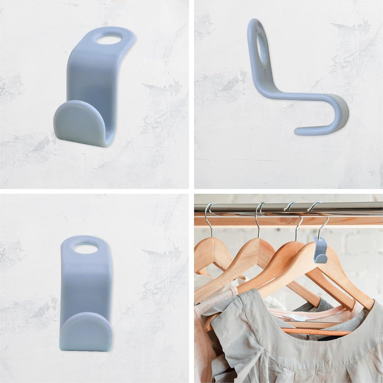 50 Ganchos Conectores para Perchas KMOSPAD Ahorra Espacio