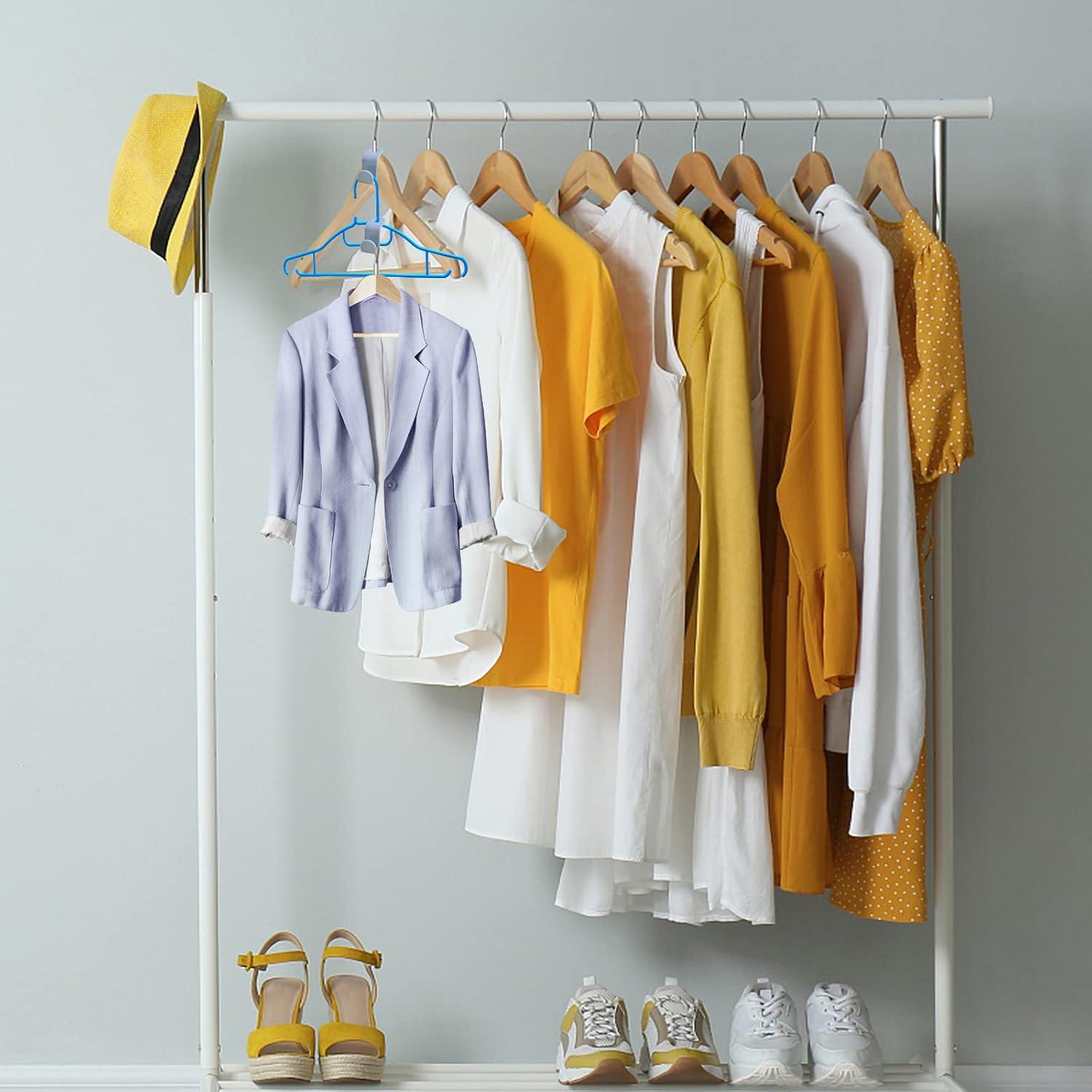 50 Ganchos Conectores para Perchas KMOSPAD Ahorra Espacio