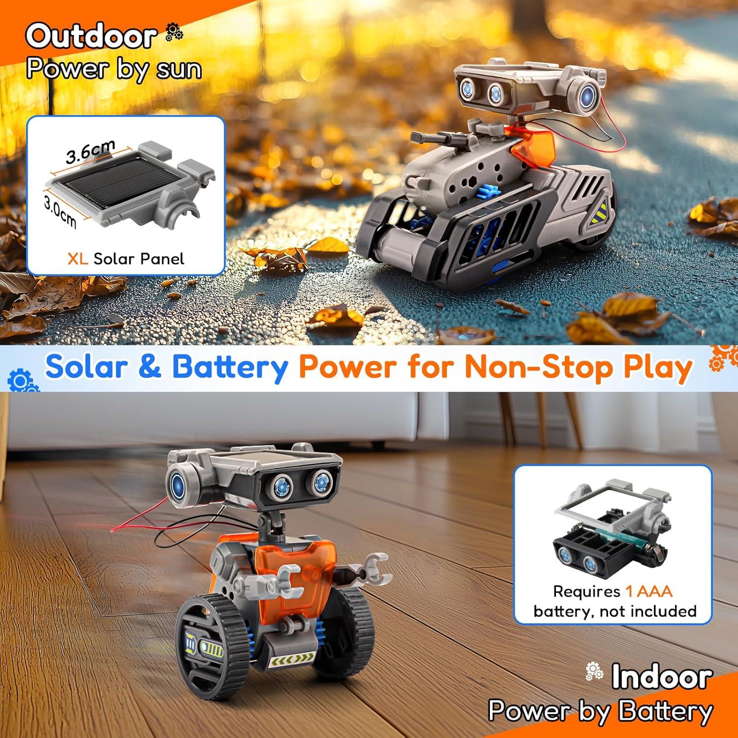 Kit Robot Solar STEM AoHu 15 en 1 para Niños 8 a 12 Años