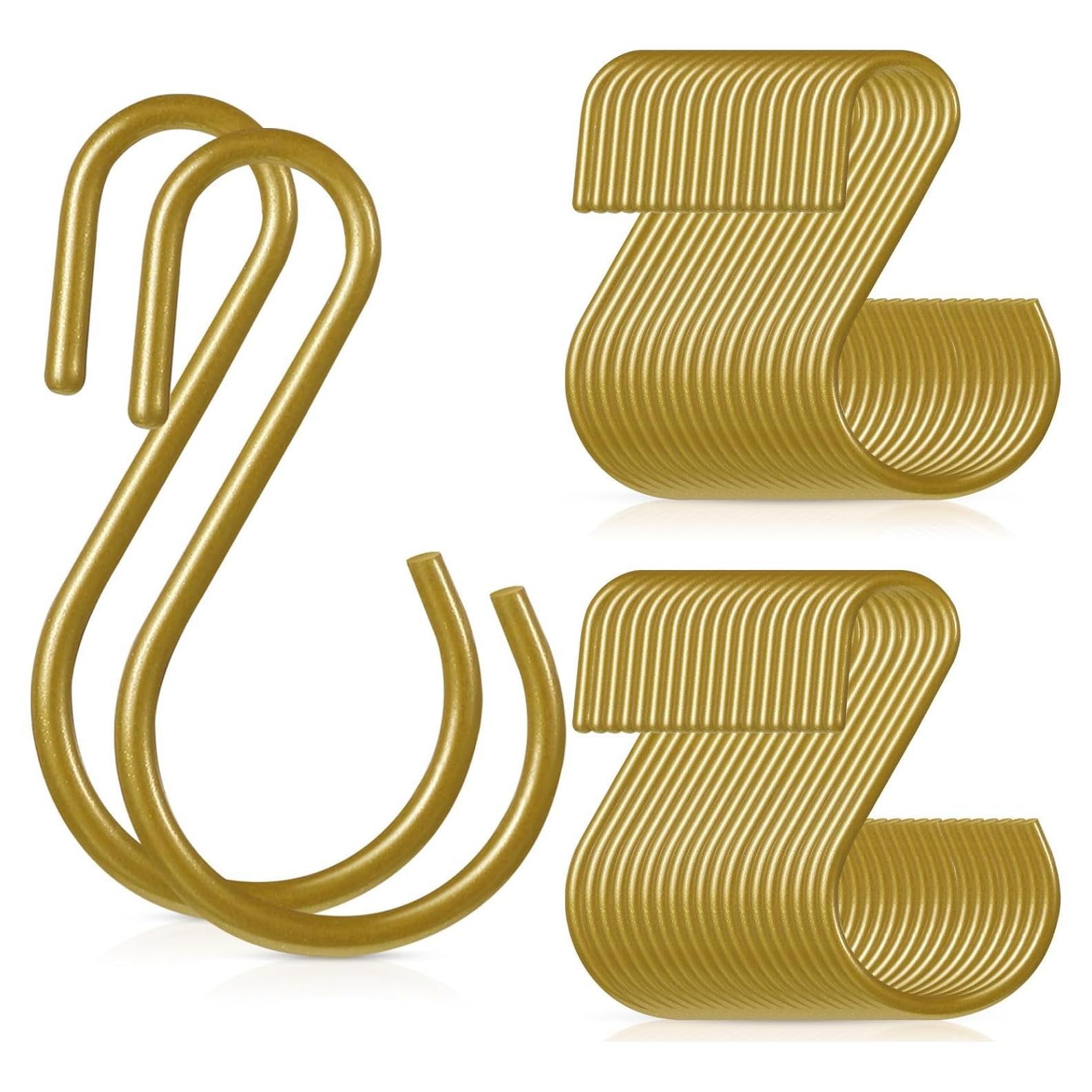 Ganchos S Dorados Sratte 60 Pcs 4.4 cm Alta Resistencia