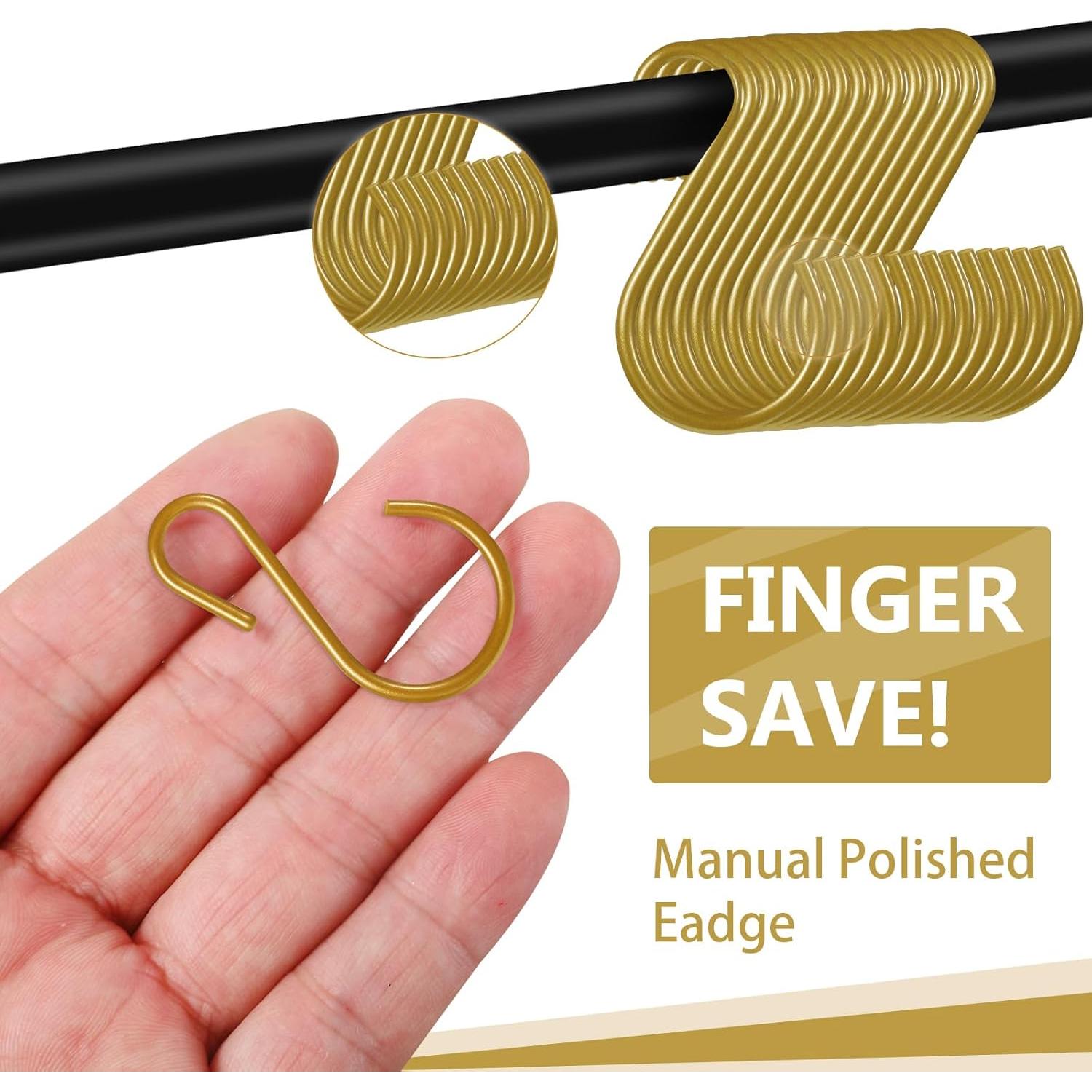 Ganchos S Dorados Sratte 60 Pcs 4.4 cm Alta Resistencia