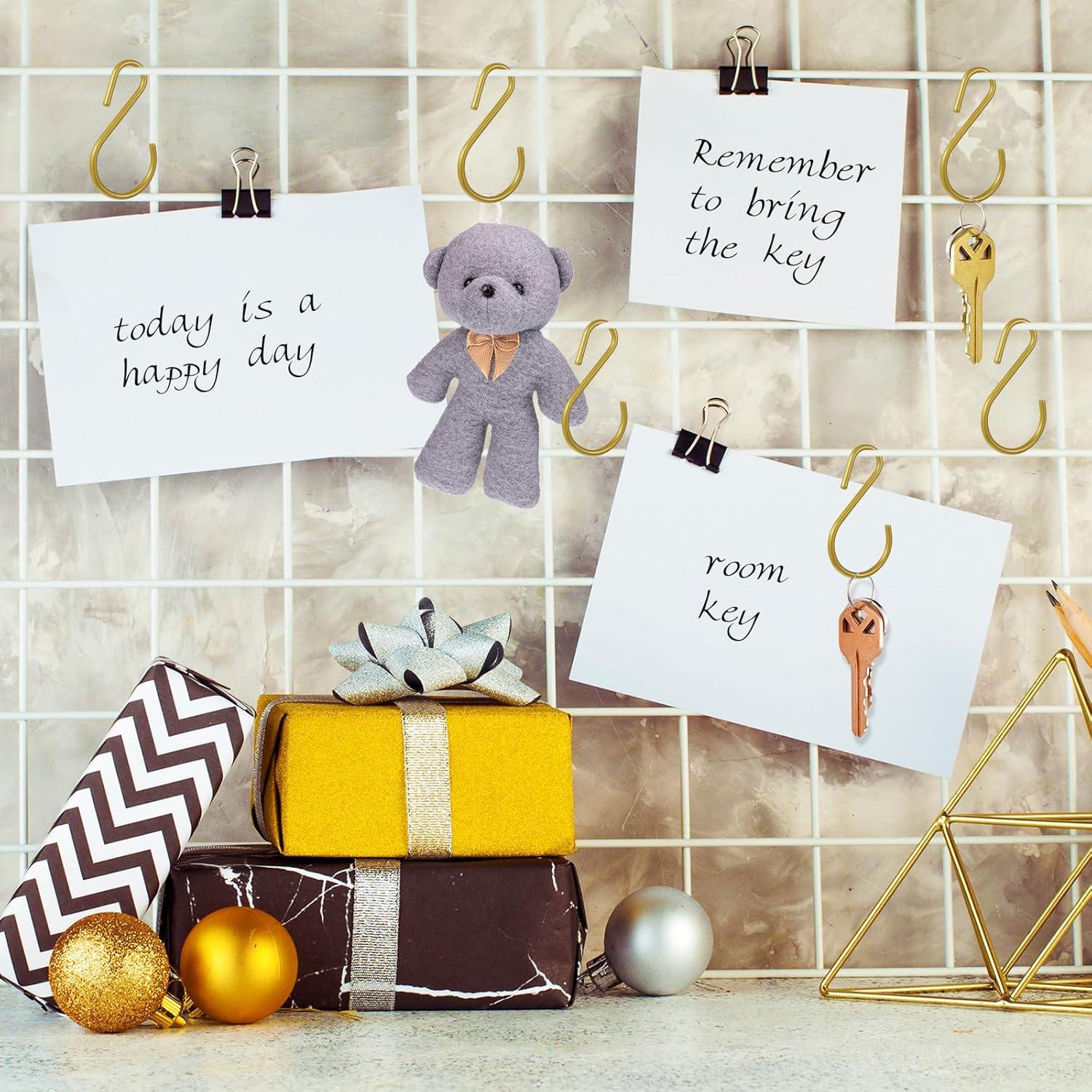 Ganchos S Dorados Sratte 60 Pcs 4.4 cm Alta Resistencia