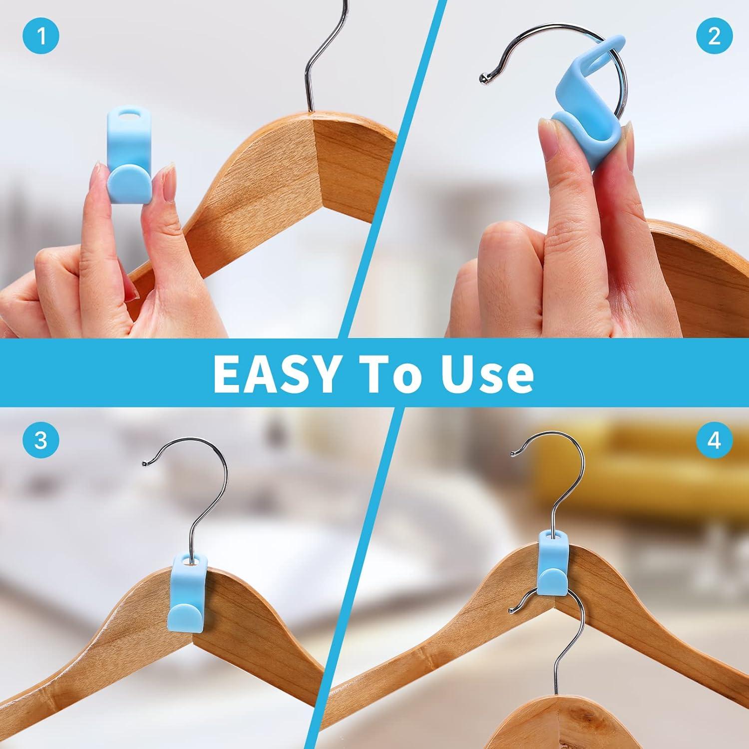 200 Ganchos Conectores para Perchas Erinnmy - Ahorra Espacio