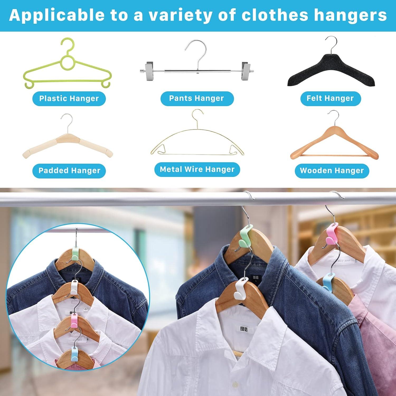 200 Ganchos Conectores para Perchas Erinnmy - Ahorra Espacio