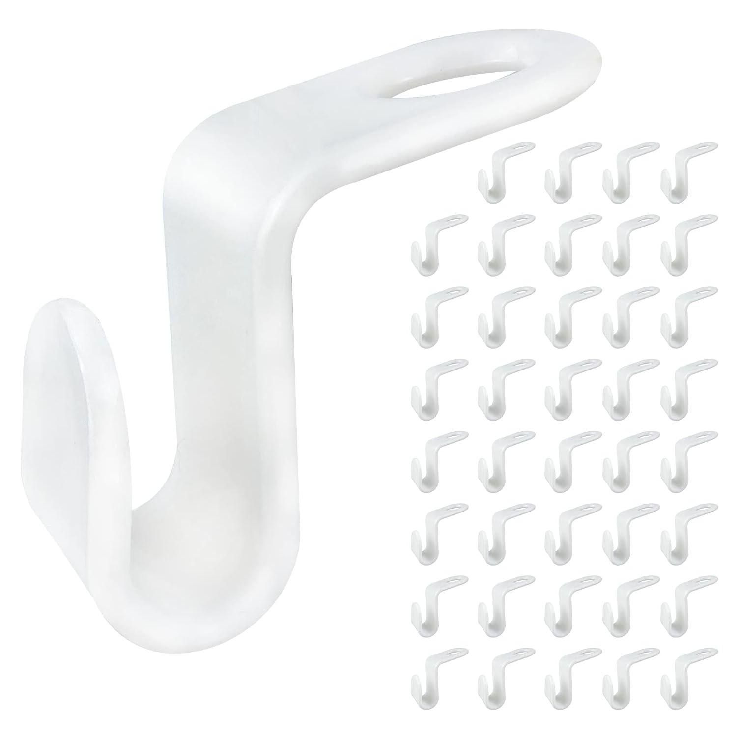 Ganchos Conectores para Perchas Andiker 40 Pcs Blanco Ahorra Espacio