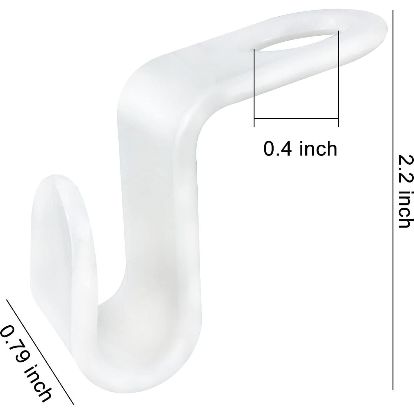 Ganchos Conectores para Perchas Andiker 40 Pcs Blanco Ahorra Espacio